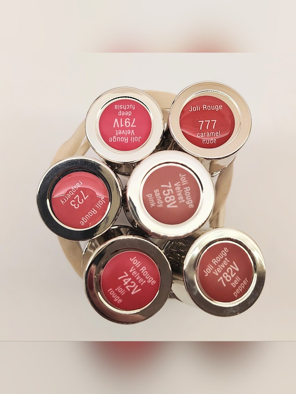 Clarins Joli Rouge Velvet Lipstick Set Red, Pink, Nude, Coral New